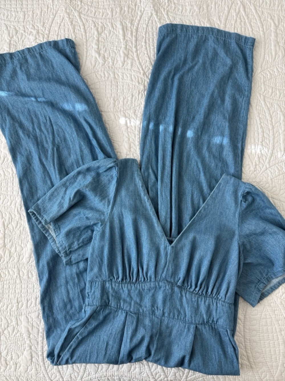 Old Navy Light Blue Denim Jumpsuit